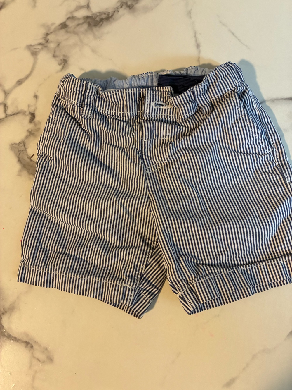 Carter's Navy and White Pinstriped Preppy Kids Shorts
